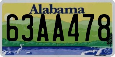 AL license plate 63AA478