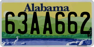 AL license plate 63AA662
