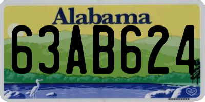 AL license plate 63AB624
