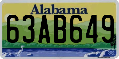 AL license plate 63AB649
