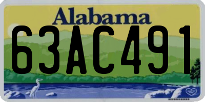 AL license plate 63AC491