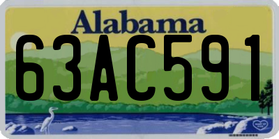 AL license plate 63AC591
