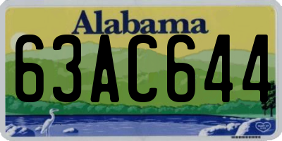 AL license plate 63AC644
