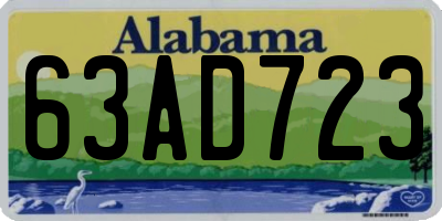 AL license plate 63AD723