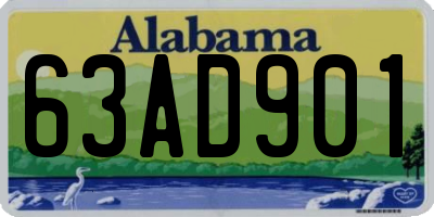 AL license plate 63AD901
