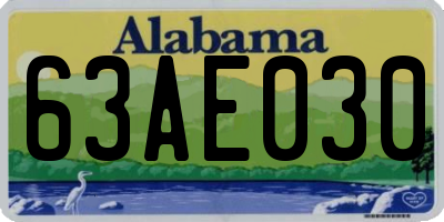 AL license plate 63AE030