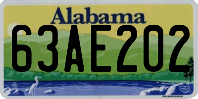 AL license plate 63AE202