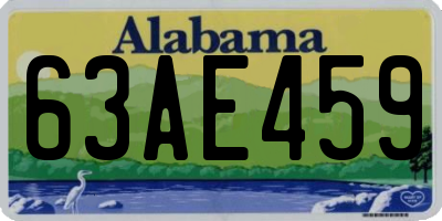 AL license plate 63AE459