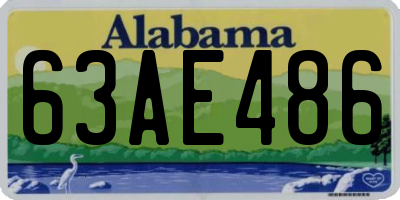 AL license plate 63AE486