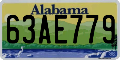 AL license plate 63AE779