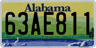 AL license plate 63AE811