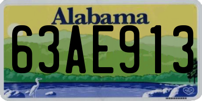 AL license plate 63AE913