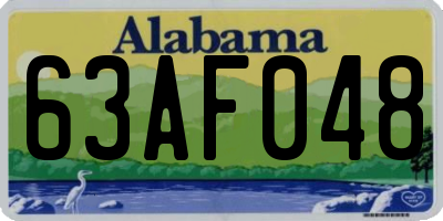AL license plate 63AF048