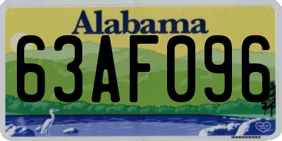 AL license plate 63AF096