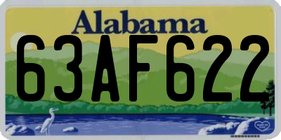 AL license plate 63AF622