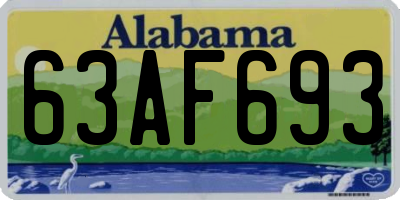 AL license plate 63AF693