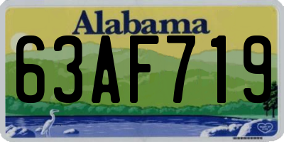 AL license plate 63AF719