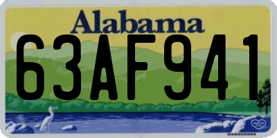 AL license plate 63AF941