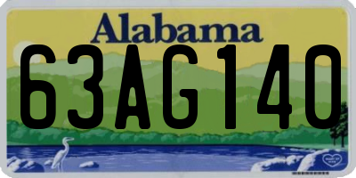 AL license plate 63AG140