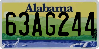AL license plate 63AG244