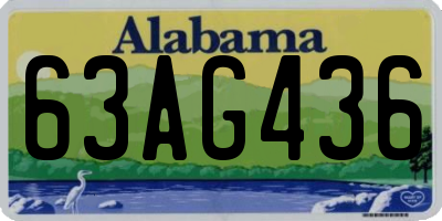 AL license plate 63AG436
