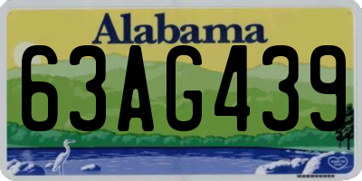 AL license plate 63AG439