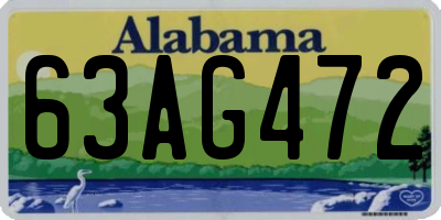 AL license plate 63AG472