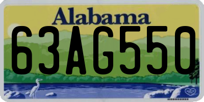 AL license plate 63AG550