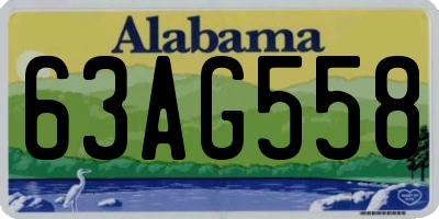 AL license plate 63AG558