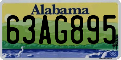 AL license plate 63AG895