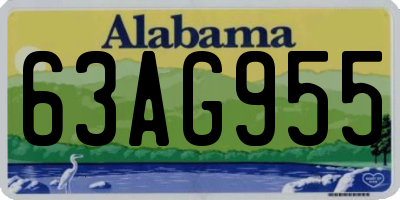 AL license plate 63AG955