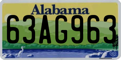 AL license plate 63AG963