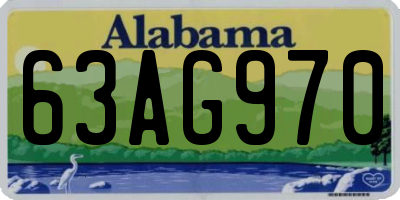 AL license plate 63AG970