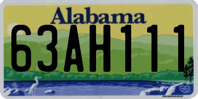 AL license plate 63AH111