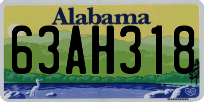 AL license plate 63AH318
