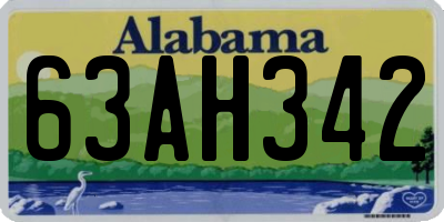 AL license plate 63AH342