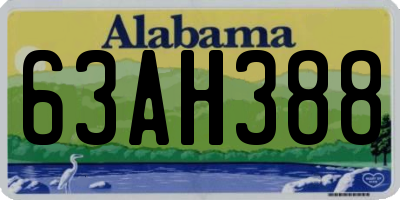 AL license plate 63AH388
