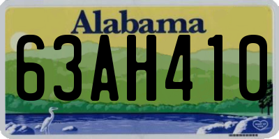 AL license plate 63AH410