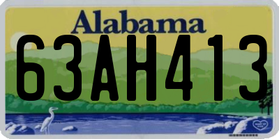 AL license plate 63AH413
