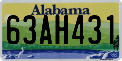 AL license plate 63AH431
