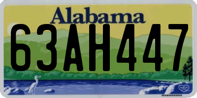 AL license plate 63AH447