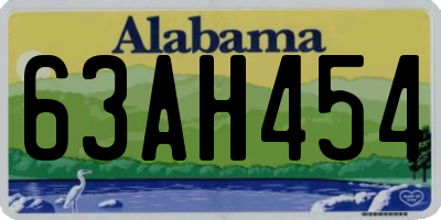 AL license plate 63AH454