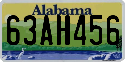 AL license plate 63AH456