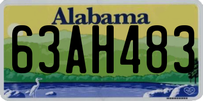 AL license plate 63AH483