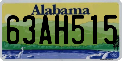 AL license plate 63AH515