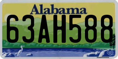 AL license plate 63AH588