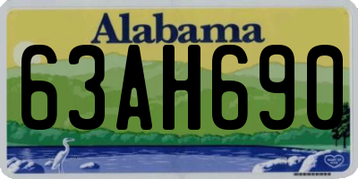 AL license plate 63AH690