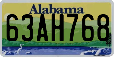 AL license plate 63AH768