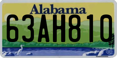 AL license plate 63AH810