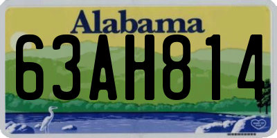 AL license plate 63AH814